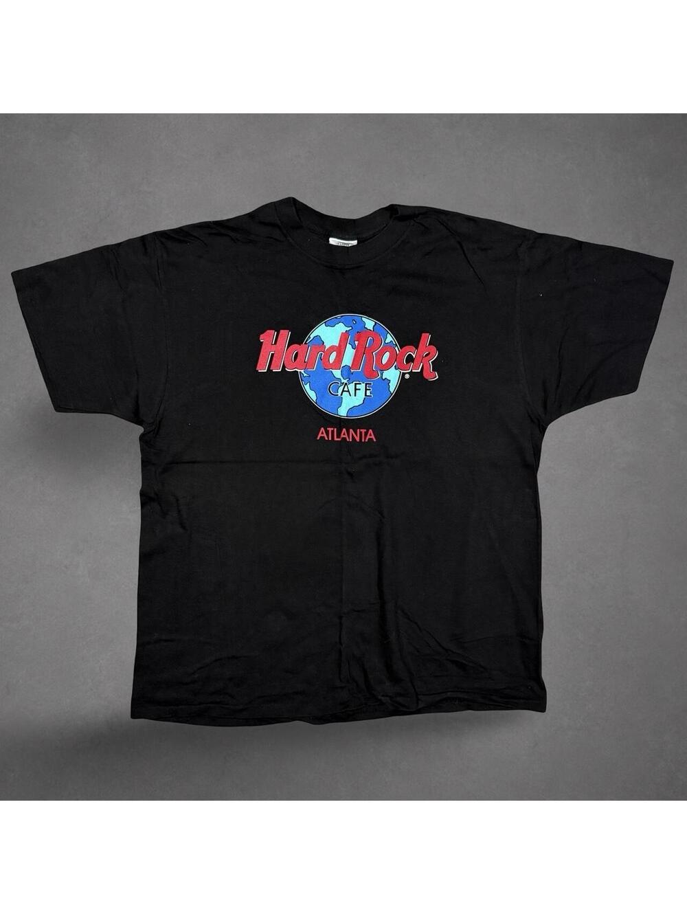 Vintage Hard Rock Cafe Atlanta Black Single Stitch T-Shirt XL